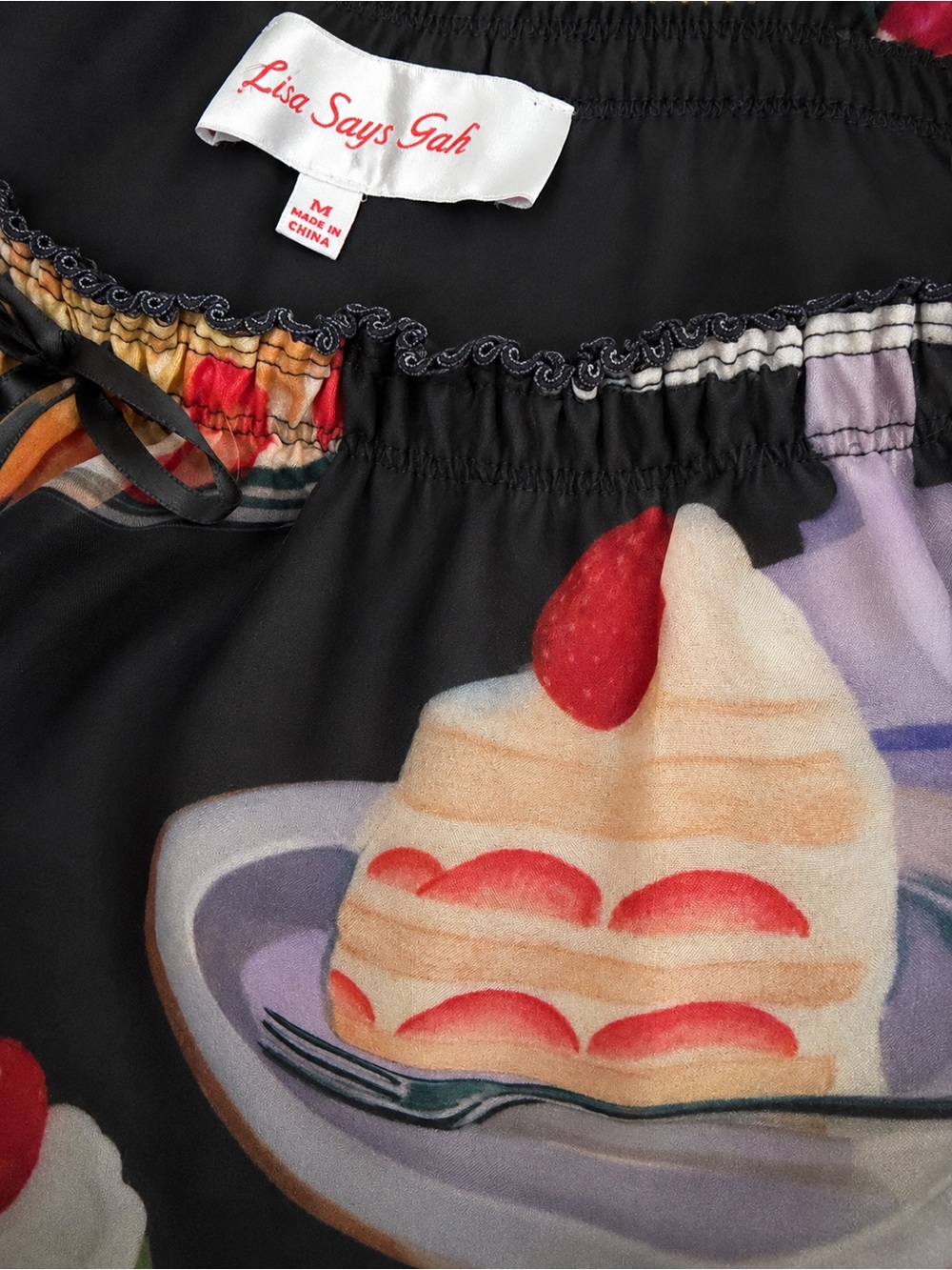Lisa Says Gah Liora Dessert Ruffle Pants NWOT SIZE MEDIUM - Picture 5 of 6